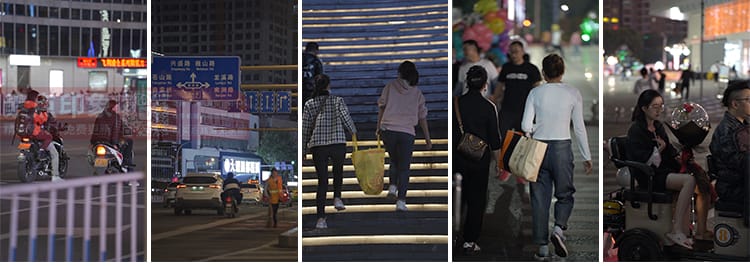 城市夜景夜晚人物情感孤独街景街拍人流治愈系抖音高清短视频素材