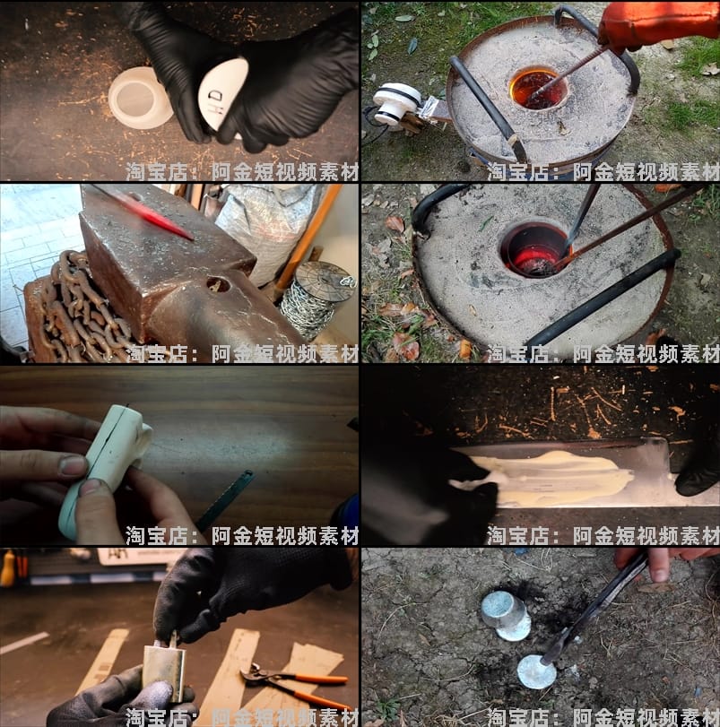 旧物翻新金属除锈打磨手工diy修复国外高清解压视频小说推文素材