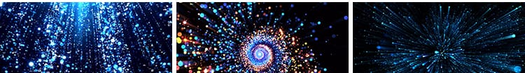 星空梦幻唯美粒子蓝色星光绚丽晚会舞蹈演出舞台LED背景视频素材