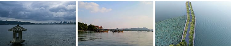 杭州西湖旅游风景点风光雷峰塔夕阳航拍延时高清实拍剪辑视频素材