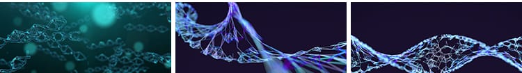 DNA双螺旋基因分子结构生物科学研究实验化学3D动画背景视频素材
