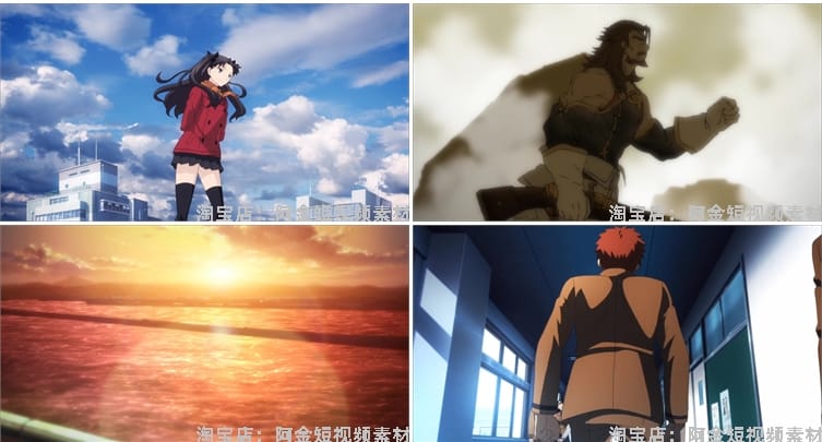唯美日系治愈系卡通人物动漫动画自媒体高清剪辑片段短视频素材