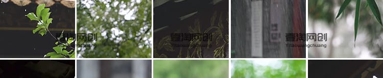 竖版竖屏禅意古风寺庙屋檐下雨天雨水滴落禅意佛系清新短视频素材
