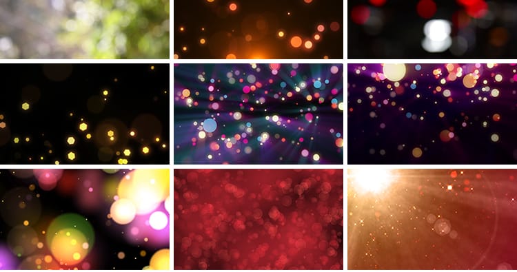 唯美梦幻柔和镜头光晕光斑炫光五彩斑斓舞台背景特效合成视频素材