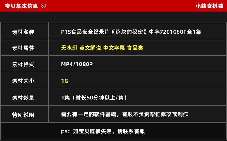 PTS食品安全纪录片鸡块的秘密中视频自媒体解说高清剪辑视频素材