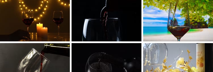 倾斜倒红酒葡萄特写升格慢镜头碰杯实拍高清抖音自媒体短视频素材