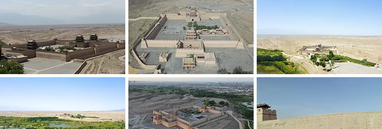 甘肃嘉峪关万里长城古关口旅游风光城楼地标景区航拍实拍视频素材
