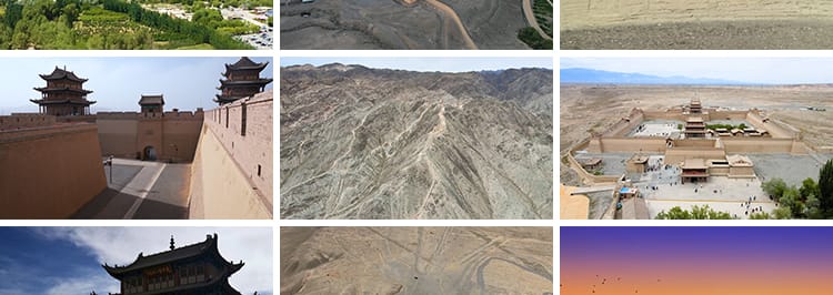 甘肃嘉峪关万里长城古关口旅游风光城楼地标景区航拍实拍视频素材