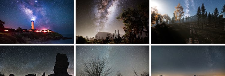 星空银河夜晚星星自然美景天文天空夜空夜景繁星点点星轨视频素材