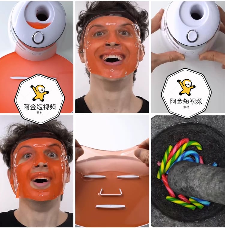 高清竖屏手工制作面膜DIY短视频解压减压素材小说推文视频素材