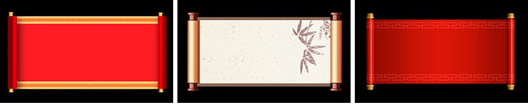 中国风古风卷轴画卷开场片头pr_ae动态MOV合成透明通道视频素材
