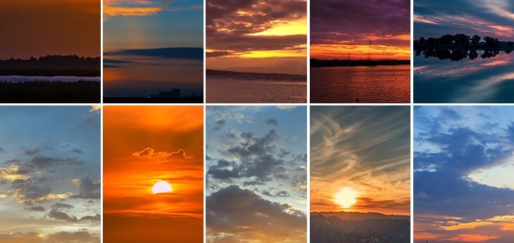 黄昏晚霞竖屏夕阳日出日落朝阳天空云彩治愈系风景延时短视频素材