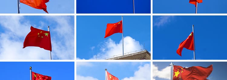 五星红旗迎风飘扬飞舞宣誓演讲朗诵颂读七一国庆红歌LED视频素材