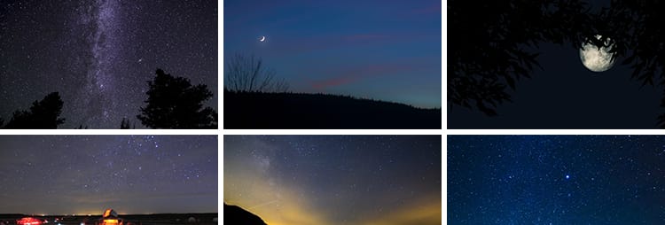 夜晚星空治愈系星光点点天空流星美景夜景自然风景抖音短视频素材