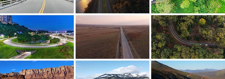 公路道路自然风景色开车旅游自驾游森林盘山路高清航拍短视频素材