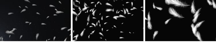 白色羽毛飘落掉落飘落彩色飞舞元素特效果透明通道pr_ae视频素材