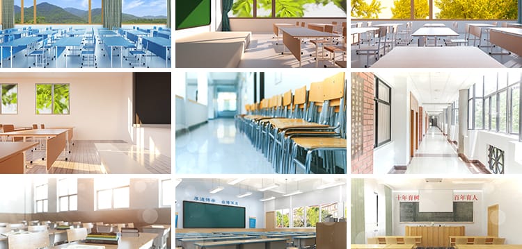 4K学校园走廊致青春同学操场课堂毕业季舞台晚会led背景视频素材