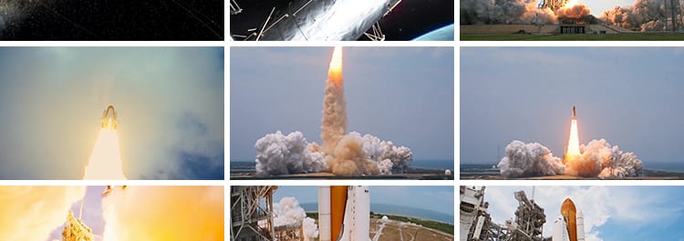 中国航天梦火箭发射器升空起点火神州号飞船宇航天员卫星视频素材