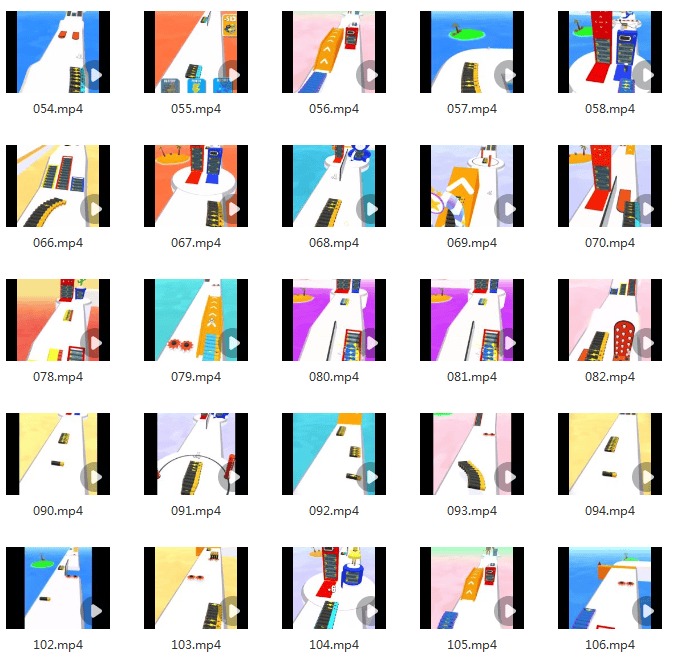 国外电池冲冲冲竖屏高清解压游戏短视频小说推文素材引流视频夸克