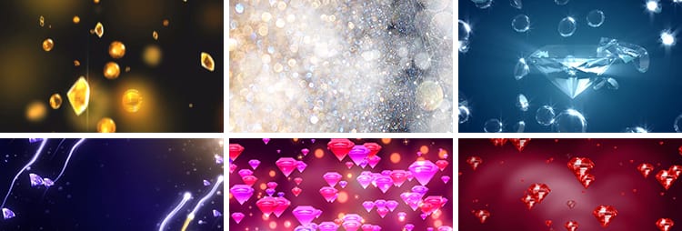 婚礼求婚结婚爱情钻石水晶闪亮宝石戒指舞台屏幕LED背景视频素材