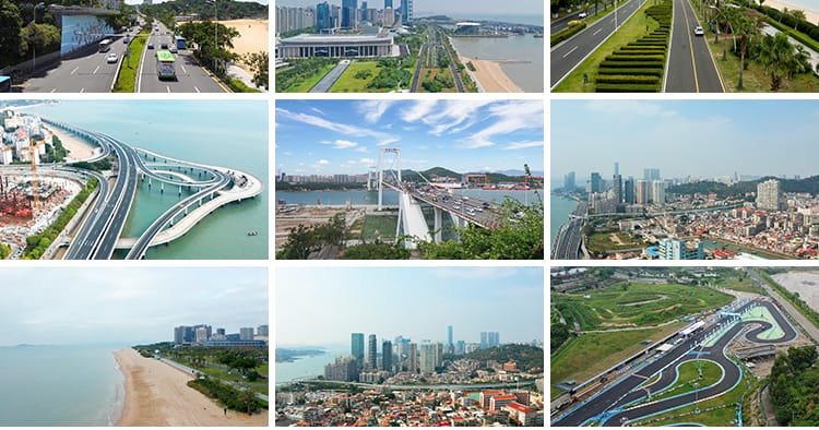 福建厦门城市建筑风光鼓浪屿旅游风景点双子塔夜景航拍短视频素材