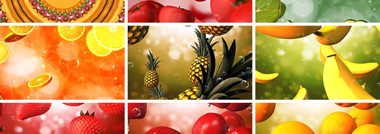 清新卡通水果蔬菜童趣幼儿园儿童舞台表演出节目LED背景视频素材