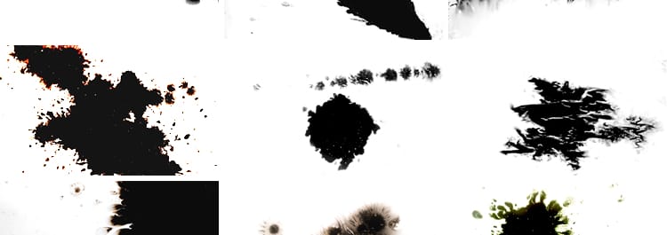 4K水墨滴落晕染墨水中国风墨汁晕开扩散转场墨迹后期合成视频素材