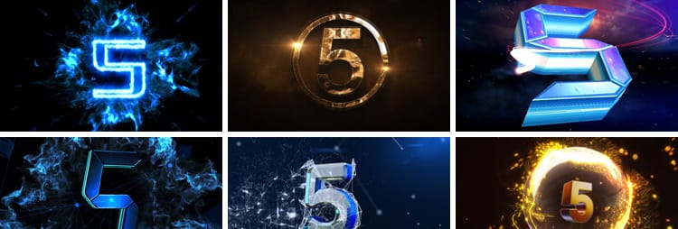 震撼倒计时五秒5启动仪式科技感晚会舞台表演出LED大屏幕视频素材