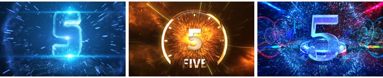 震撼倒计时五秒5启动仪式科技感晚会舞台表演出LED大屏幕视频素材