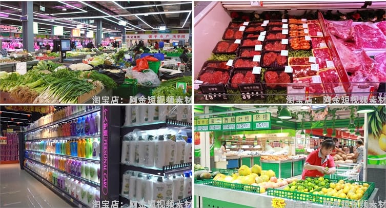 百姓市井生活农村集市赶集日常摆地摊菜市场人文短视频剪辑素材