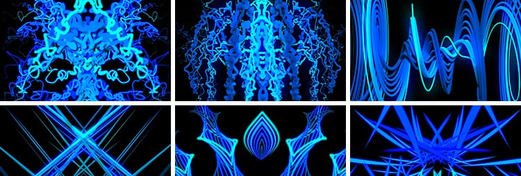 蓝色炫酷动感节奏线条爵士舞蹈走秀舞台LED动态背景高清视频素材