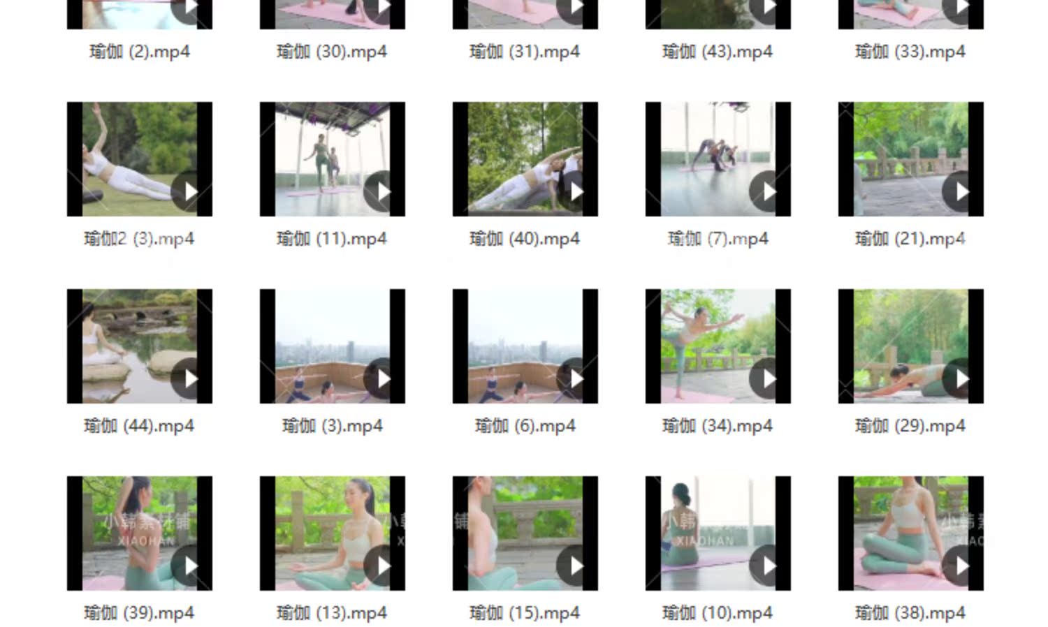 瑜伽健身运动横版高清抖音自媒体pr剪辑背景视频素材