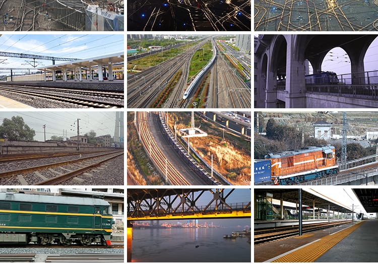 高铁进站出站火车动车铁轨高铁站轨道交通绿皮火车交通短视频素材