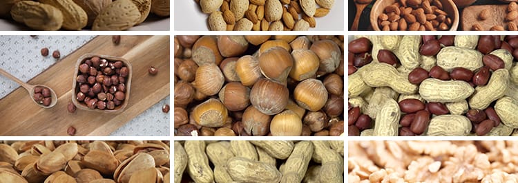 坚果干货春节炒货核桃巴旦木花生杏仁开心果腰果干果剪辑视频素材