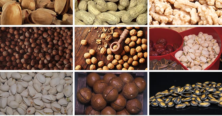 坚果干货春节炒货核桃巴旦木花生杏仁开心果腰果干果剪辑视频素材