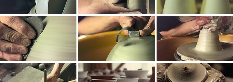 匠人陶瓷工艺陶艺拉坯泥巴制作工艺品彩绘传承景德镇宣传视频素材