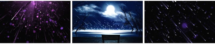唯美蓝色星空流星雨梦幻浪漫婚礼晚会舞台LED大屏幕背景视频素材