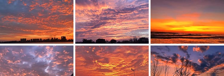 唯美天空治愈系夕阳晚霞日出日落黄昏云彩变幻流动抖音短视频素材