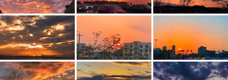 唯美天空治愈系夕阳晚霞日出日落黄昏云彩变幻流动抖音短视频素材