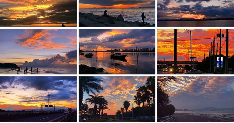 唯美天空治愈系夕阳晚霞日出日落黄昏云彩变幻流动抖音短视频素材