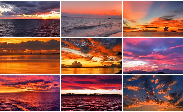 唯美天空治愈系夕阳晚霞日出日落黄昏云彩变幻流动抖音短视频素材