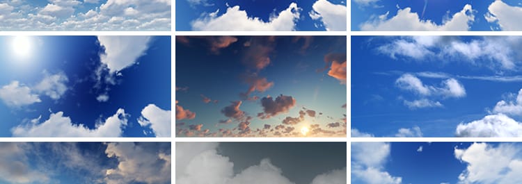 天空蓝天白云云彩云朵流动云层晴空万里晴天乌云实拍延时视频素材