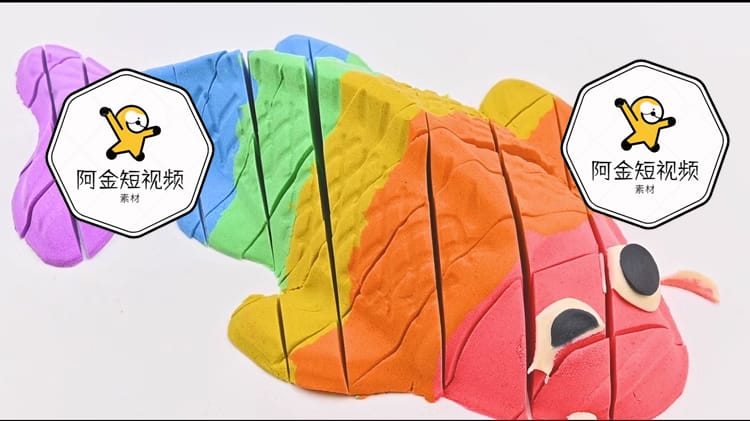 国外解压高清视频素材切割太空沙减压视频 自媒体剪辑引流素材