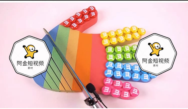 国外解压高清视频素材切割太空沙减压视频 自媒体剪辑引流素材