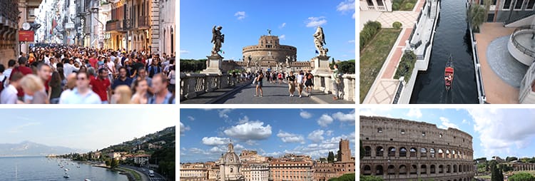 意大利罗马城市风光航拍米兰威尼斯风景人流人文高清实拍视频素材