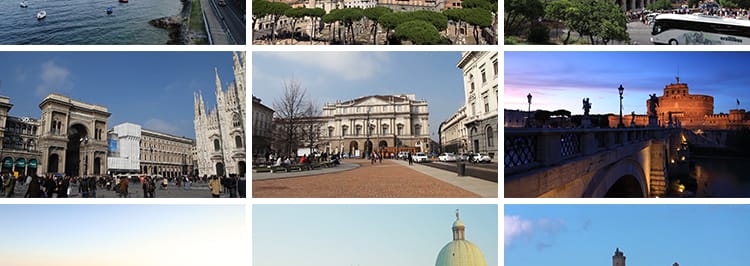 意大利罗马城市风光航拍米兰威尼斯风景人流人文高清实拍视频素材