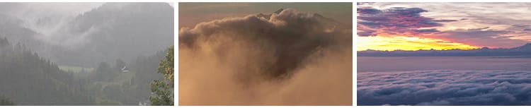 云雾大山峰云海翻滚流动弥漫缭绕群山峦浓雾雪山森林摄影视频素材