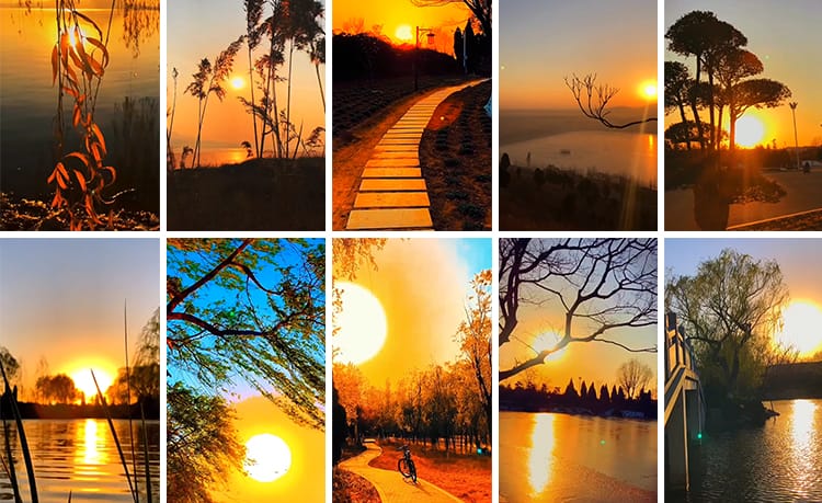 竖屏云彩天空云层唯美治愈系夕阳晚霞日出日落黄昏抖音短视频素材