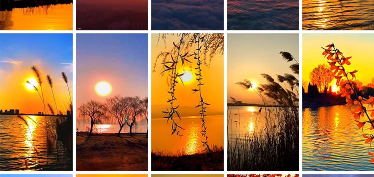 竖屏云彩天空云层唯美治愈系夕阳晚霞日出日落黄昏抖音短视频素材