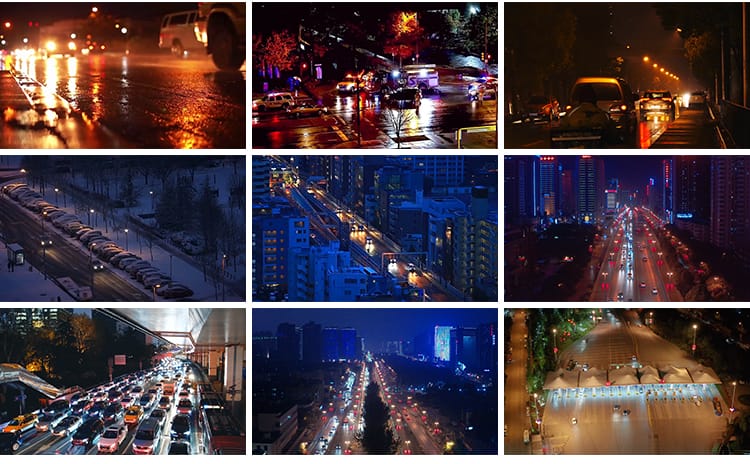 车流夜景上下班高峰期车辆拥堵城市交通忙碌快节奏航拍短视频素材